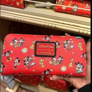 NWT Disney LOUNGEFLY Wallet Mickey & Minnie’s Runaway Railway Hollywood Studios